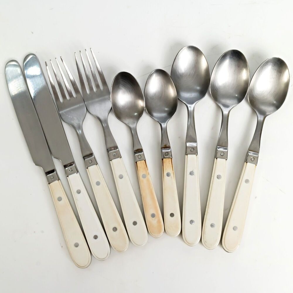 Vintage MCM Silverware - 9 Piece Lot - Unbranded